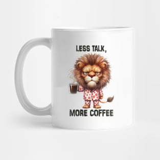 Funny Grumpy Lion Coffee Lover Mug